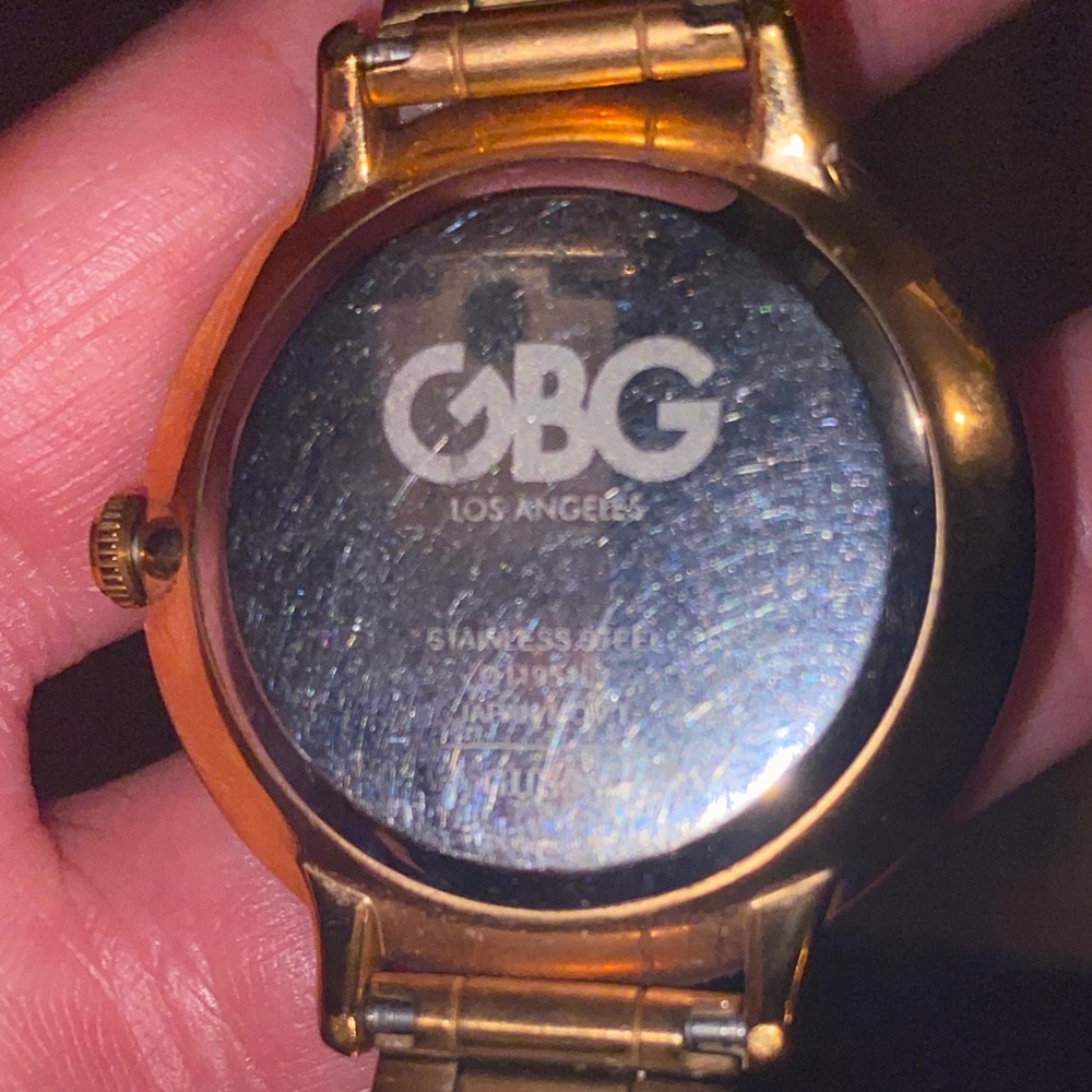 GBG Los Angeles Gold Watch with Crystal Accents. YES OFFER$ WELCOME - Picture 3 of 6